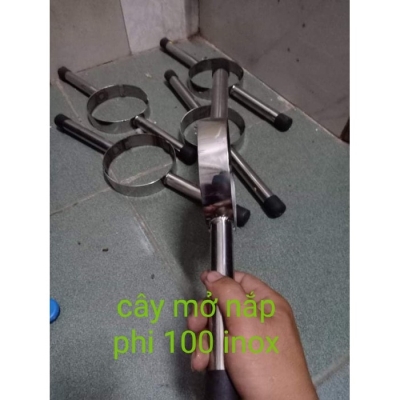 1 cây mở nắp inox phi 100 bình nước 20 lít